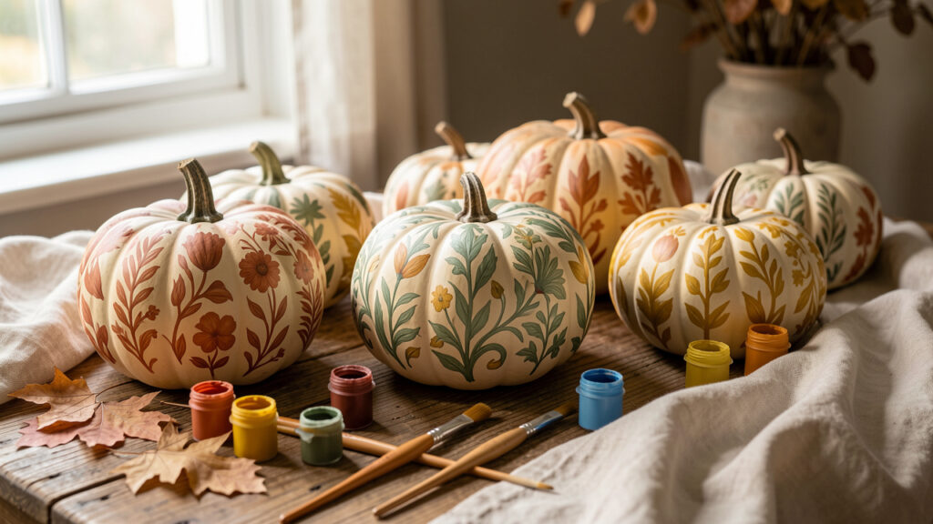 Kürbis bemalen: Kreative Herbstdeko ohne Schnitzen