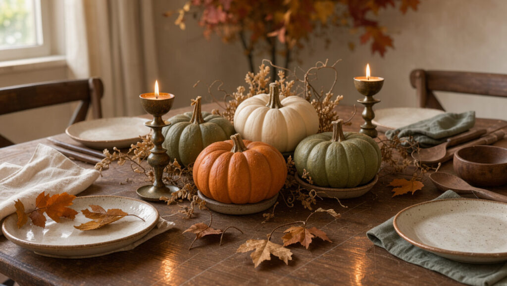 Kürbis als Tischdeko: Stilvolle Ideen für eine herbstliche Tafel